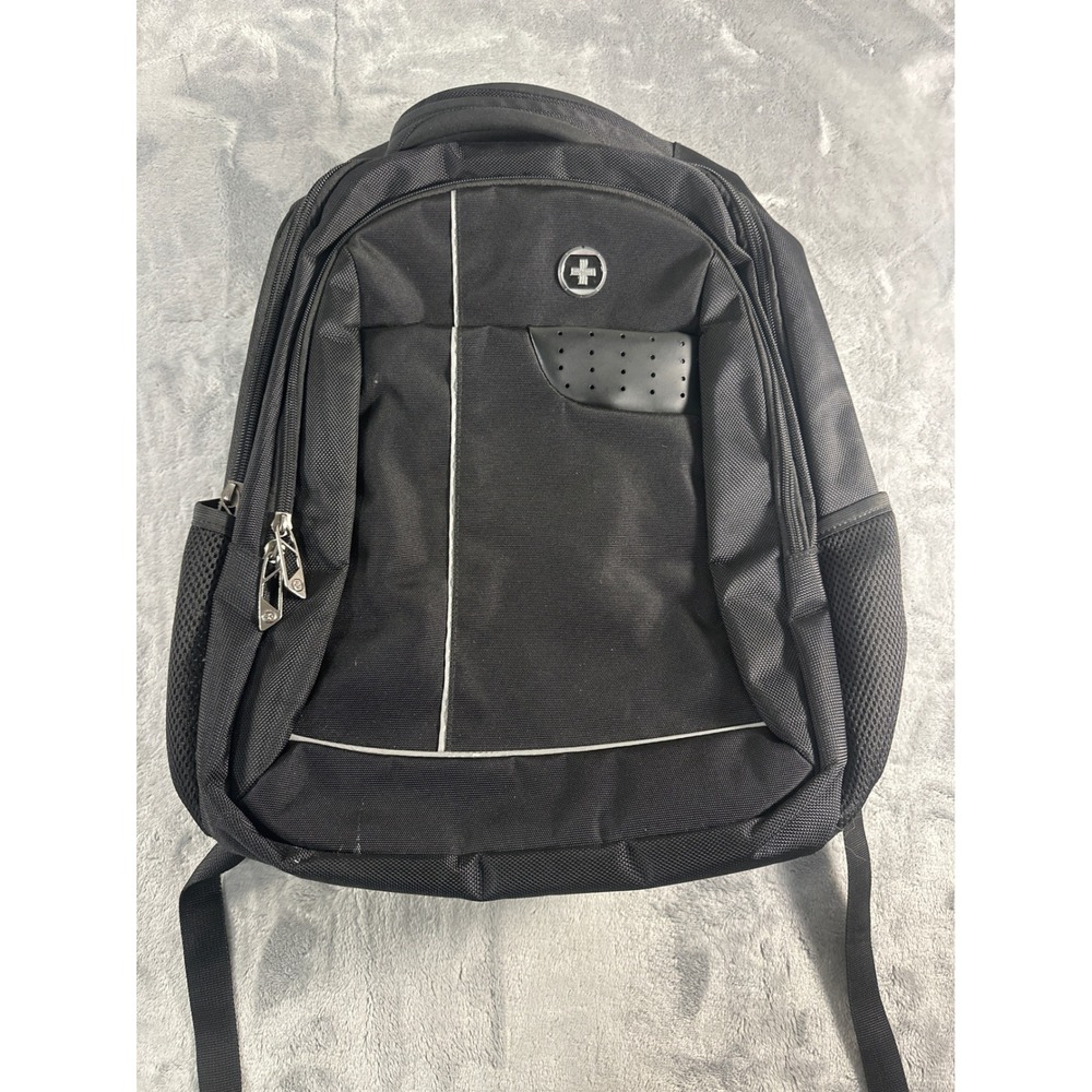 SwissGear Laptop Backpack Black Ballistic Nylon Travel Business School Bag